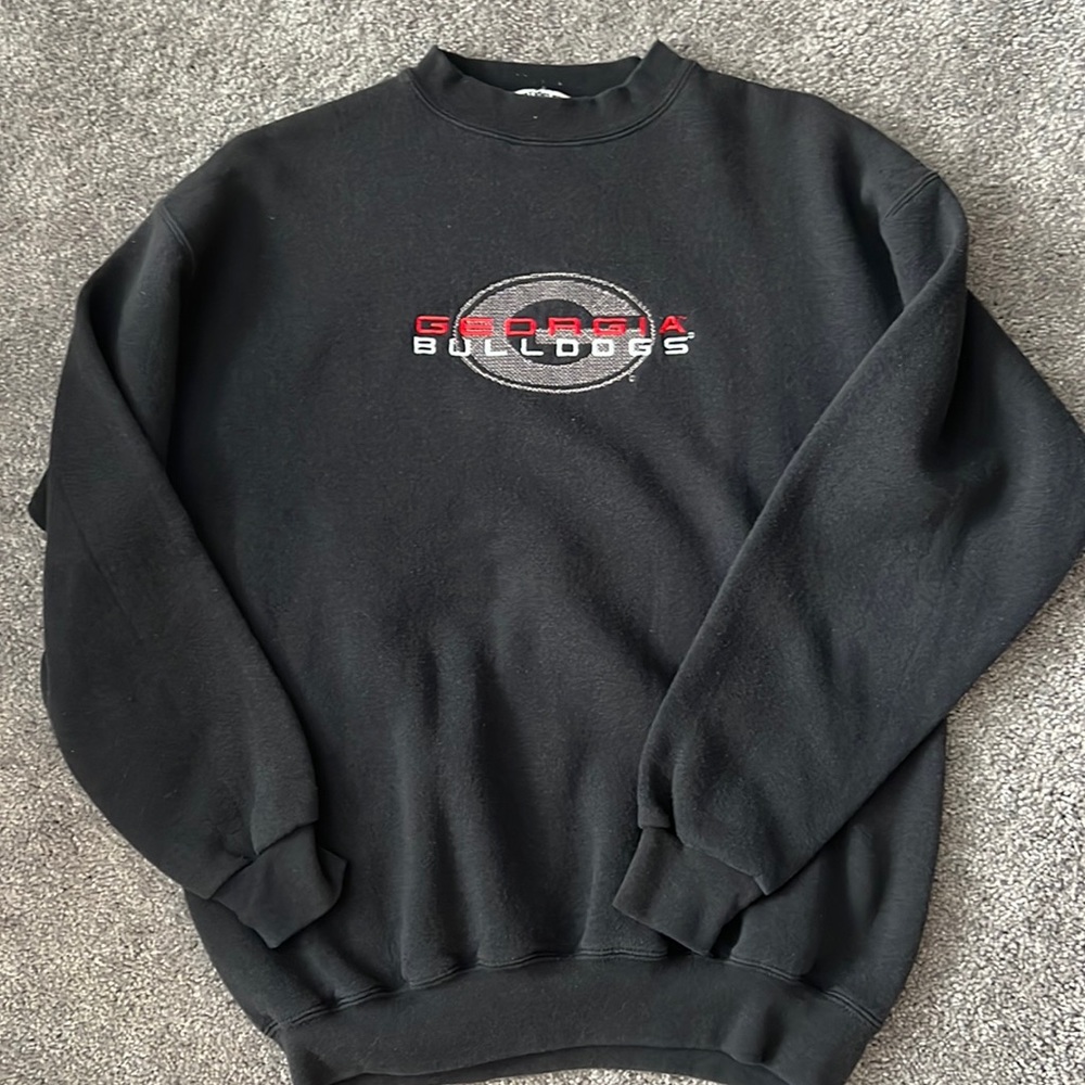 Georgia Bulldog Embroidered Logo Sweatshirt